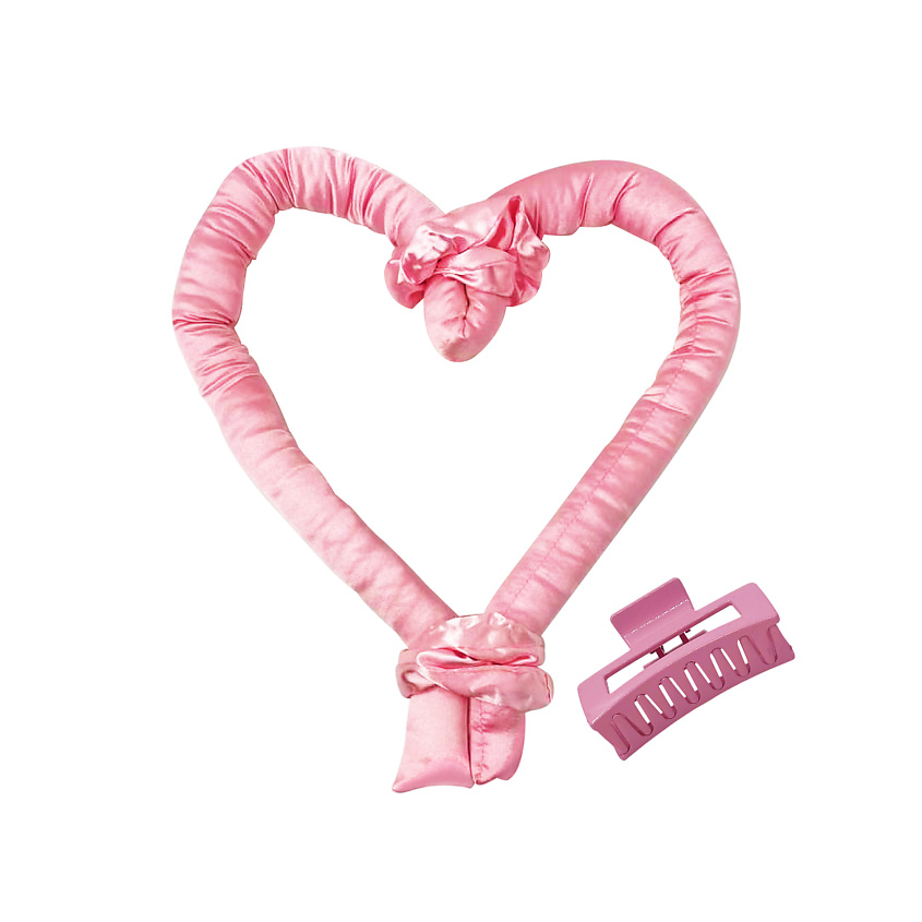 Изображение товара Гибкие бигуди QUALIGO для создания локонов, мягкие, розовые, комплект
