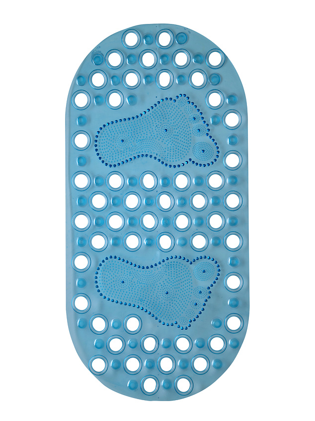 Изображение товара VARMAX Коврик противоскользящий в ванную "Массажный", Голубой