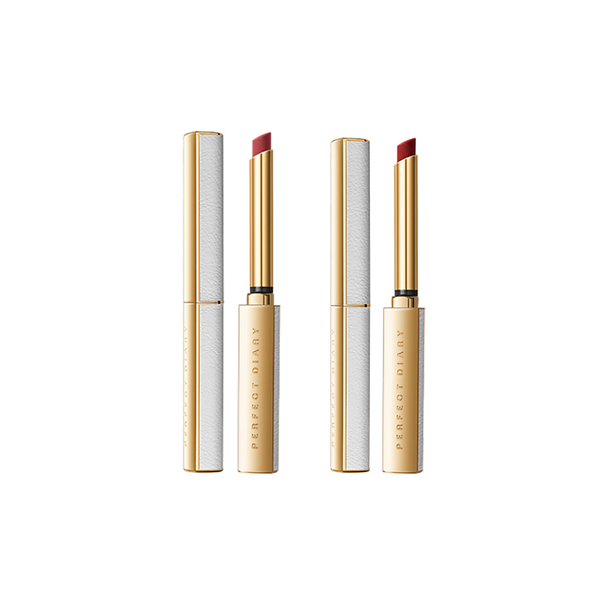 Изображение товара PERFECT DIARY Набор стойких губных помад L04 Vintage Red Brown + L06 Positive Red