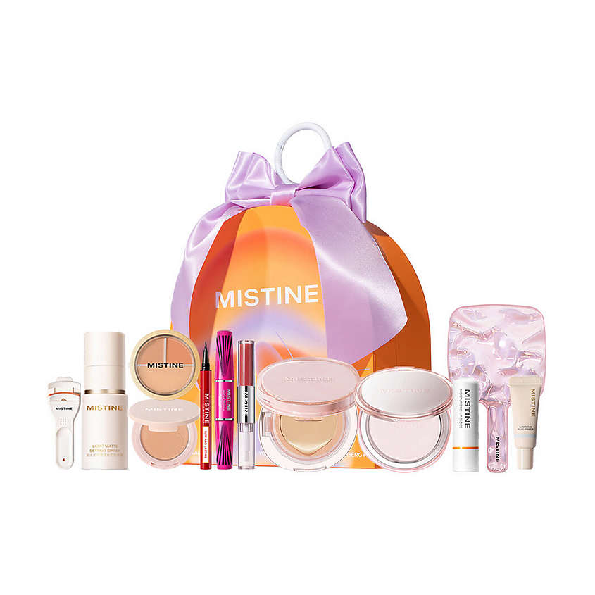 Изображение товара Mistine Makeup Set Набор декоративной косметики с кушоном, пудрой, консилером и тушью