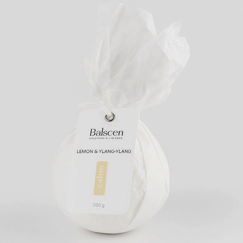 Изображение товара BALSCEN Бомбочка для ванны Иланг-иланг и Лимон, бурлящий шар, иланг-иланг и лимон