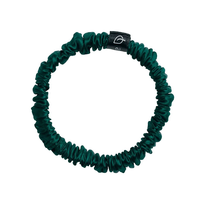 Изображение товара ASSORO Шелковая резинка для волос XS / Изумруд, 1 шт.