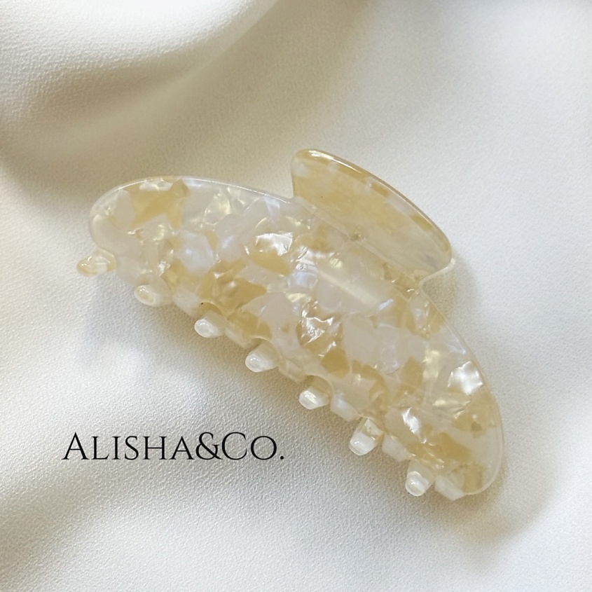 Изображение товара Крабик для волос ALISHA&CO Jolie средний бежевый аксессуар для укладки