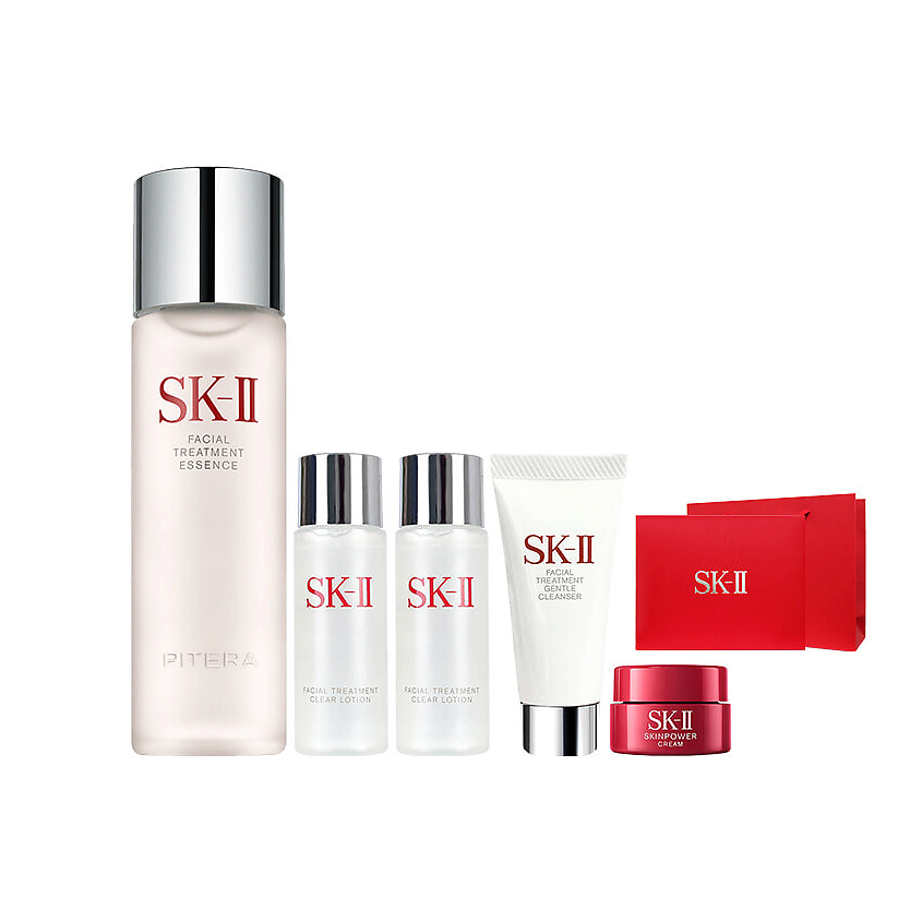 Изображение товара Антивозрастной набор SK-II Skincare Sets с PITERA и кремом для лица 230мл+30мл*2шт+20гр+2.5гр Изображение товара Антивозрастной набор SK-II Skincare Sets с PITERA и кремом для лица 230мл+30мл*2шт+20гр+2.5гр