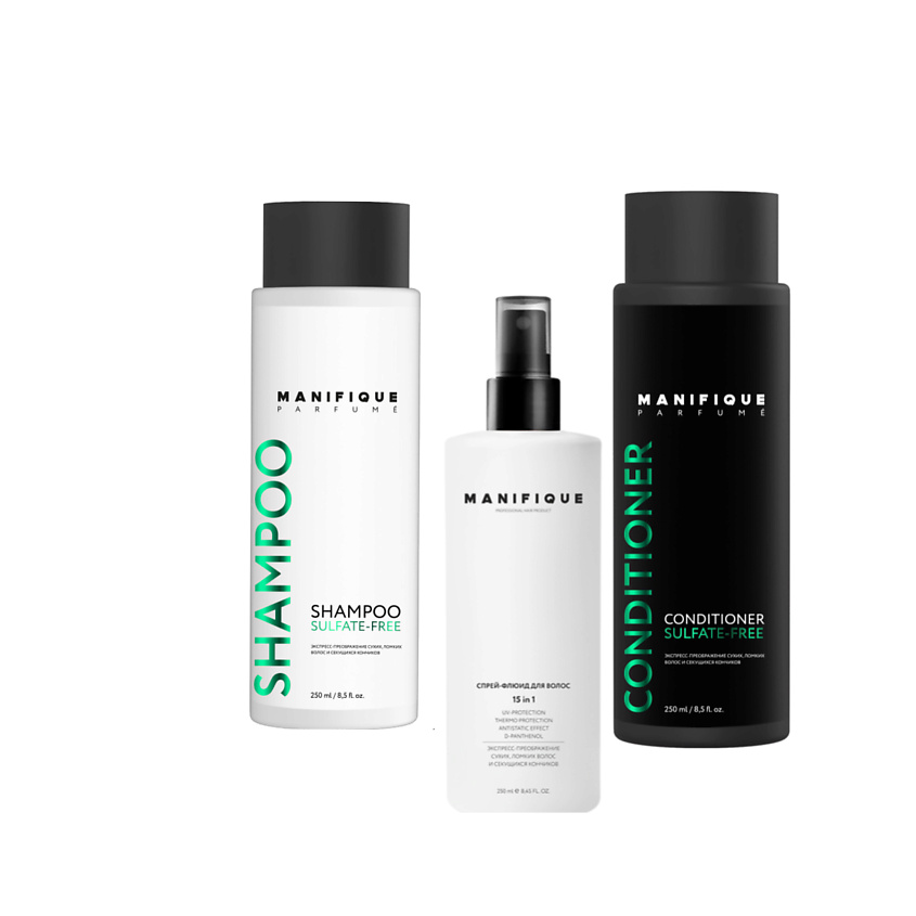 Изображение товара Маніфікс набір для догляду за волоссям безсульфатний 3 шт