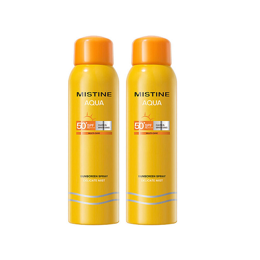 Изображение товара MISTINE Освежающий и успокаивающий солнцезащитный спрей AQUA SPF50+, 200 мл