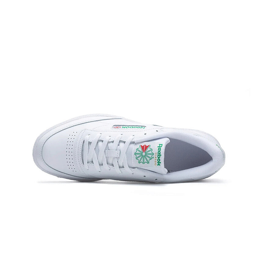 Изображение товара REEBOK Кроссовки мужские Club C 85 Intense White Green, цвет: Белый, размер: 44