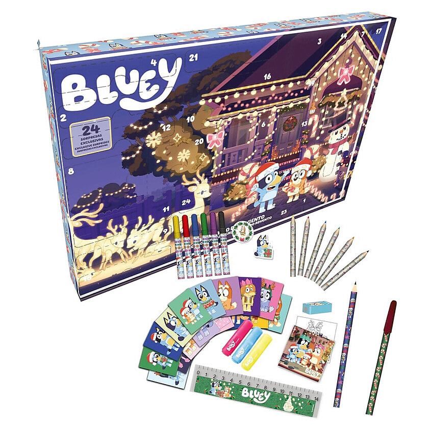 Изображение товара Адвент-календарь Bluey мультиколор для творчества и игр дети