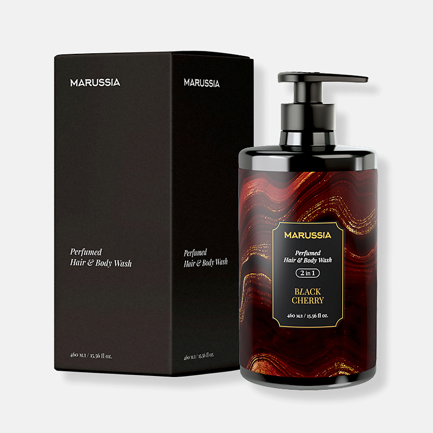 Изображение товара Гель-шампунь для душа парфюмированный Black Cherry от Marussia 200 мл