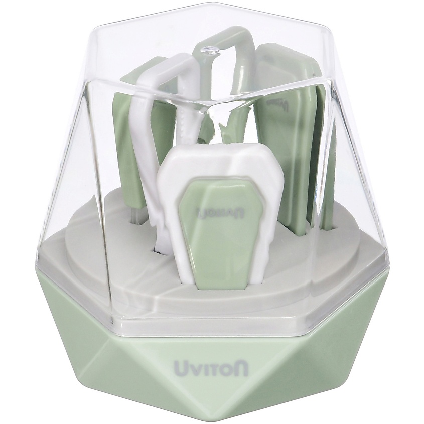 Изображение товара Маникюрный набор для новорожденных UVITON в футляре 4 предмета для безопасного ухода