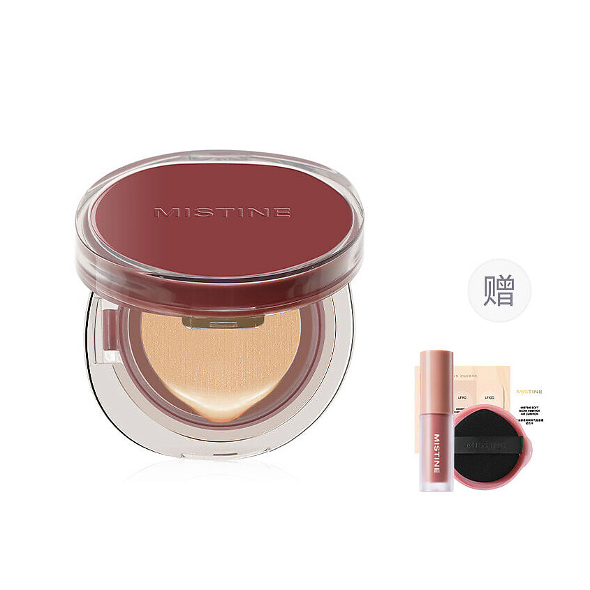 Изображение товара MISTINE Набор Soft Matte Essence Air Cushion Burgundy Edition + Помада, NN120