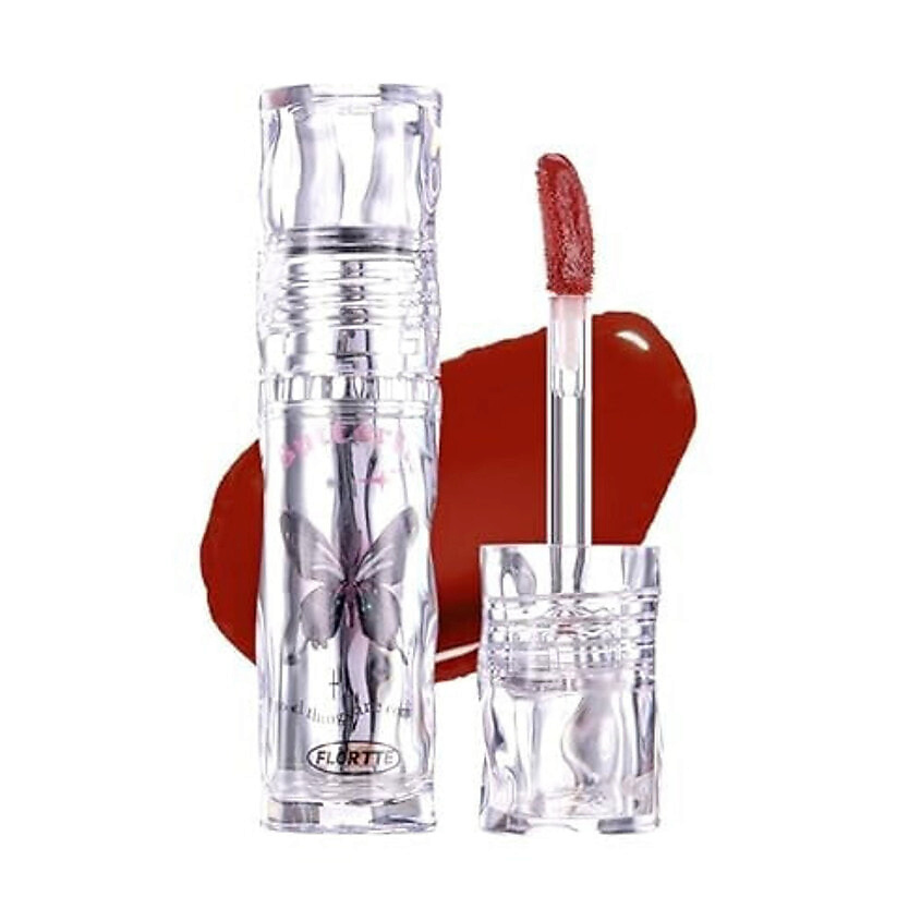 Изображение товара FLORTTE Butterfly Hello Beauty Lip Lacquer № 06 высокопигментированный блеск для губ гелевый