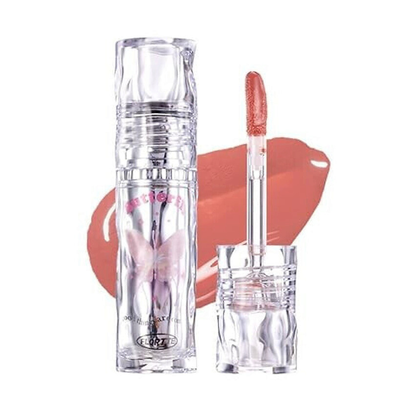 Изображение товара FLORTTE Блеск для губ Butterfly Hello Beauty Lip Lacquer, высокий пигмент, № 01 Изображение товара FLORTTE Блеск для губ Butterfly Hello Beauty Lip Lacquer, высокий пигмент, № 01