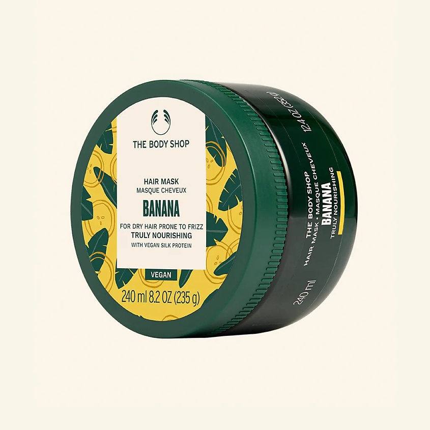 Изображение товара Питательная маска для волос Banana THE BODY SHOP 240 мл уход за сухими поврежденными волосами