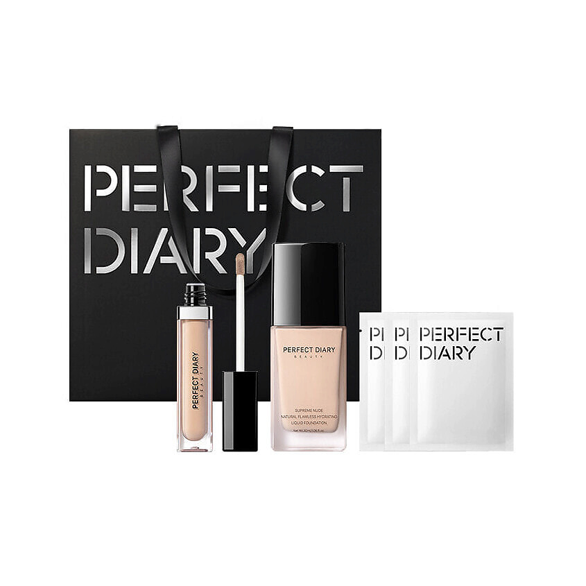 Изображение товара Набор Liquid Foundation PERFECT DIARY тон B10 для безупречного макияжа