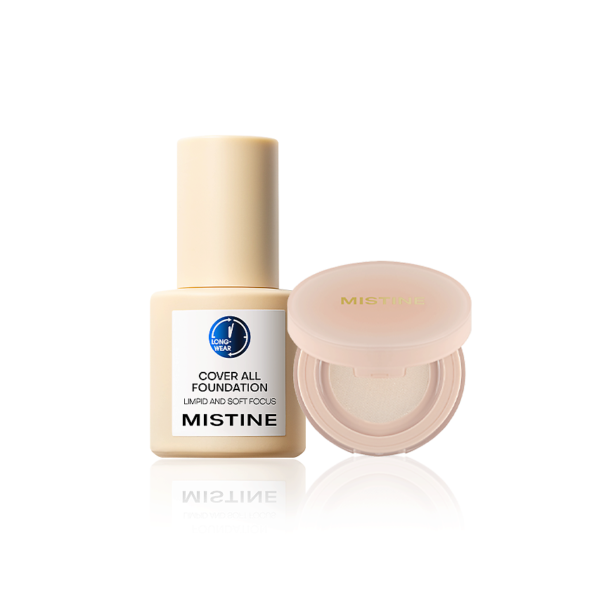 Изображение товара MISTINE Набор: тональный крем Cover All Foundation + фиксирующая пудра, LF110 + Soft Mist Powder