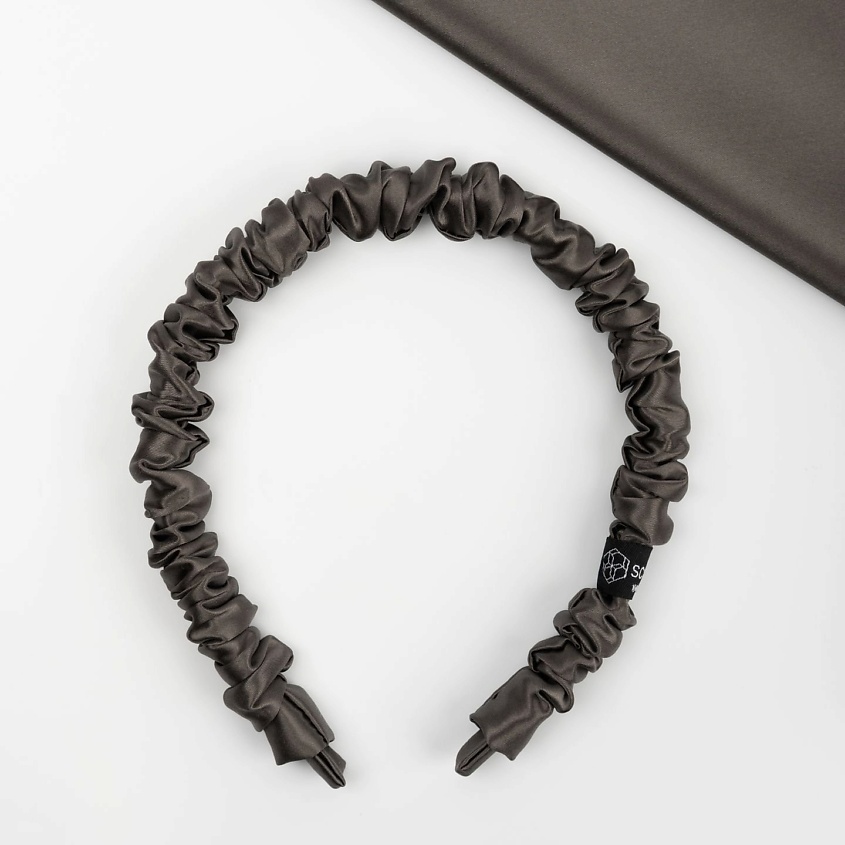 Изображение товара Шёлковый ободок для волос из натурального шёлка тутового шелкопряда для мужчин и женщин