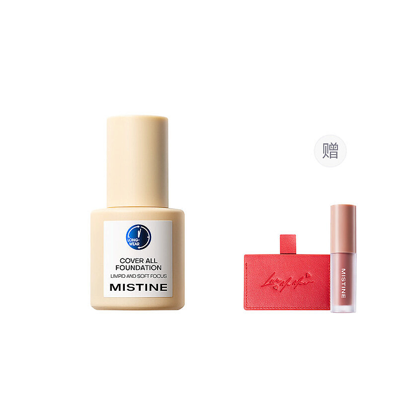 Изображение товара MISTINE Набор Cover All Foundation + Жидкая помада, LF100