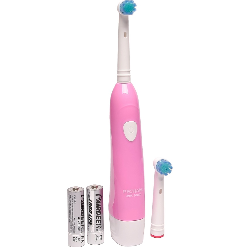 Изображение товара Детская электровыщетка PECHAM Kids Sonic Pink Blue комплект из 2 шт.