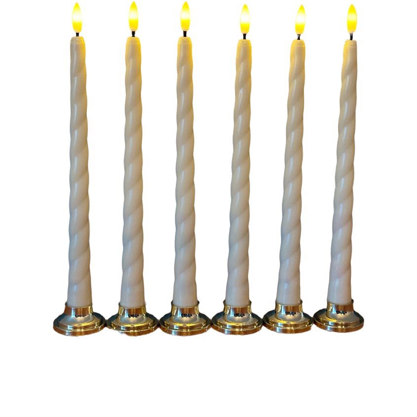 Изображение товара JAMEURE Свечи светодиодные на батарейках 6 шт с подставкой