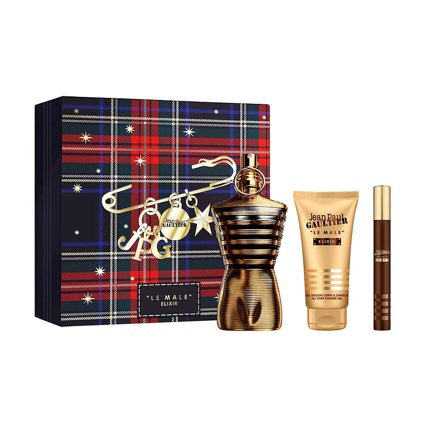 Изображение товара Jean Paul Gaultier Le Male Elixir парфюмерный набор 125мл+75мл+10мл для мужчин