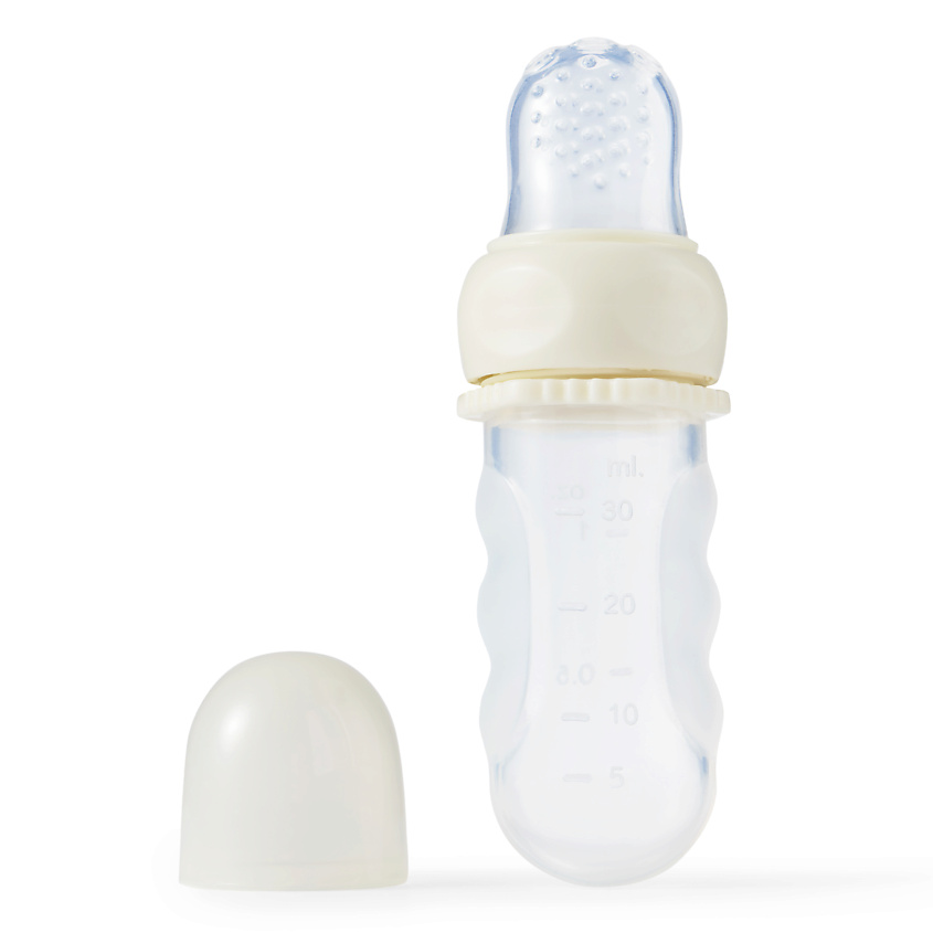 Изображение товара Детский ниблер-дозатор HAPPY BABY cream для самостоятельного кормления малышей