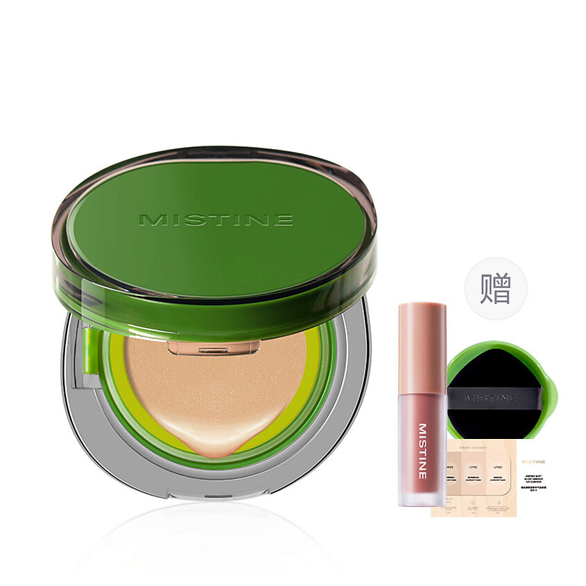 Изображение товара MISTINE Набор Soft Matte Essence Air Cushion Green Edition + Помада, NN120