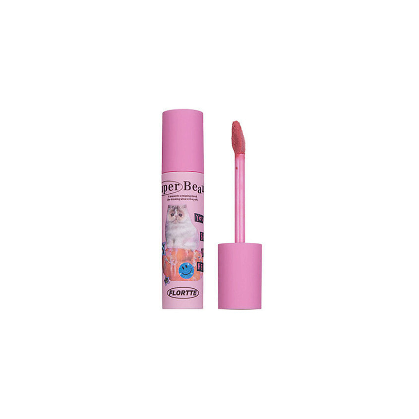 Изображение товара Кремовая помада FLORTTE I Am Super Beauty Lip Cream M03 - насыщенный цвет и комфортное нанесение