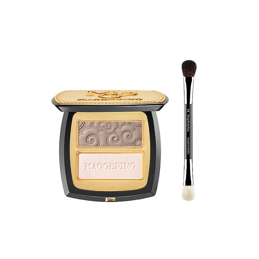 Изображение товара Палетка для контуринга MAOGEPING Cloud Light Sculpting Powder Duo + Кисть