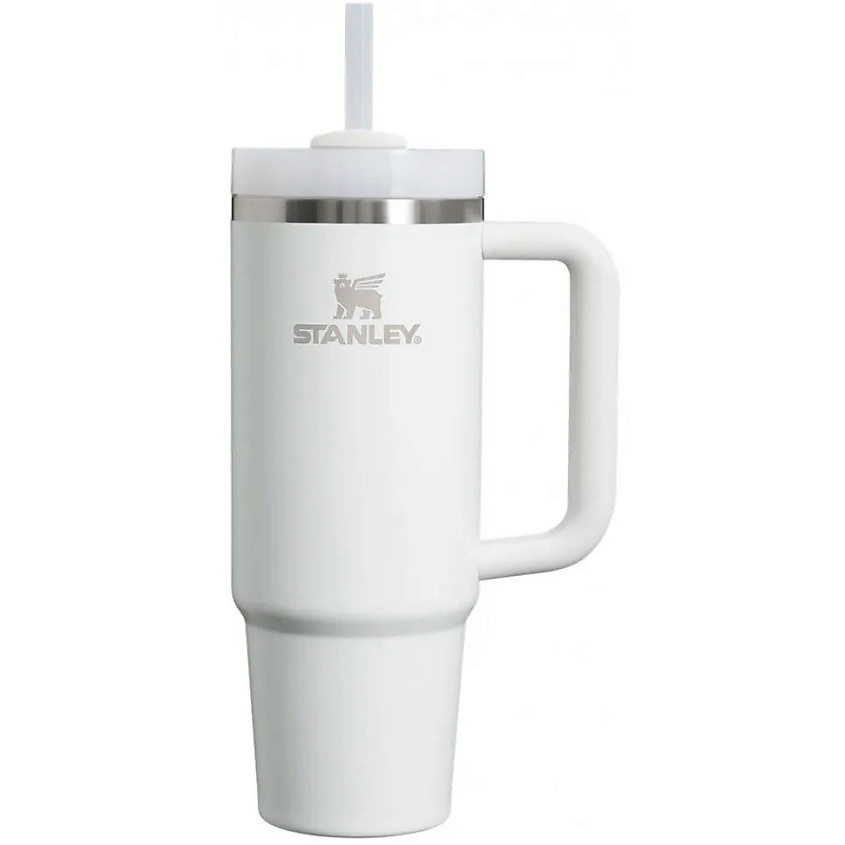 Изображение товара Термокружка STANLEY Quencher H2.0 0,89L белая вакуумная с трубочкой