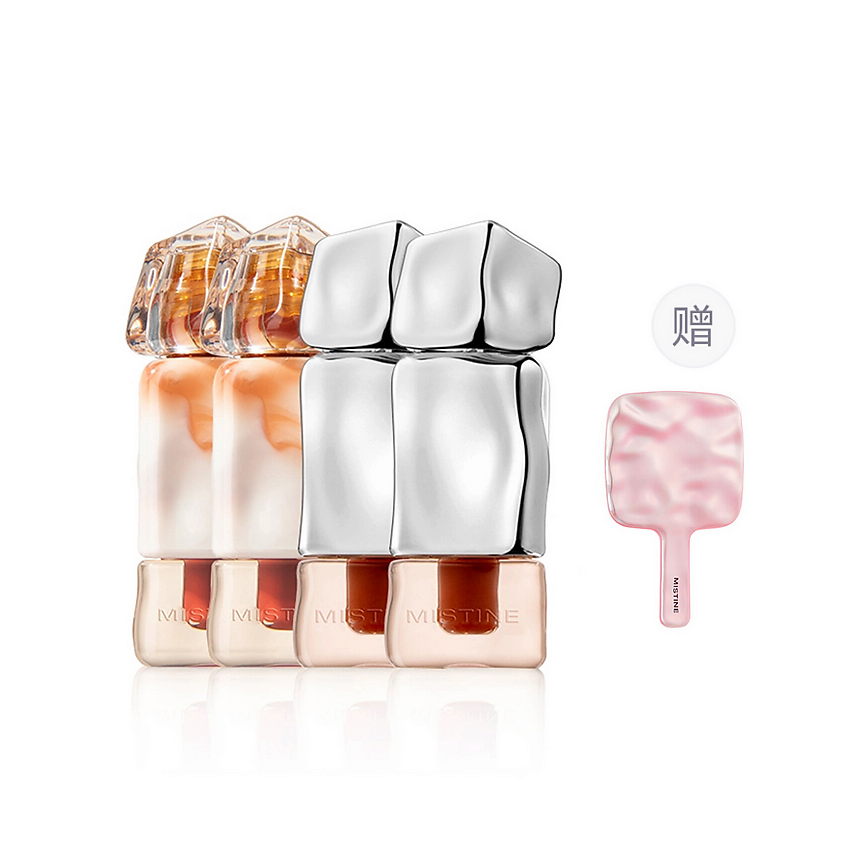 Изображение товара MISTINE Thai Latte Lip Collection Набор средств для макияжа губ + Зеркальце, V02+J02+J01+V01