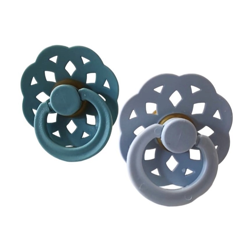 Изображение товара UVITON Соска-пустышка для новорожденных латексная 2 штуки, Голубой