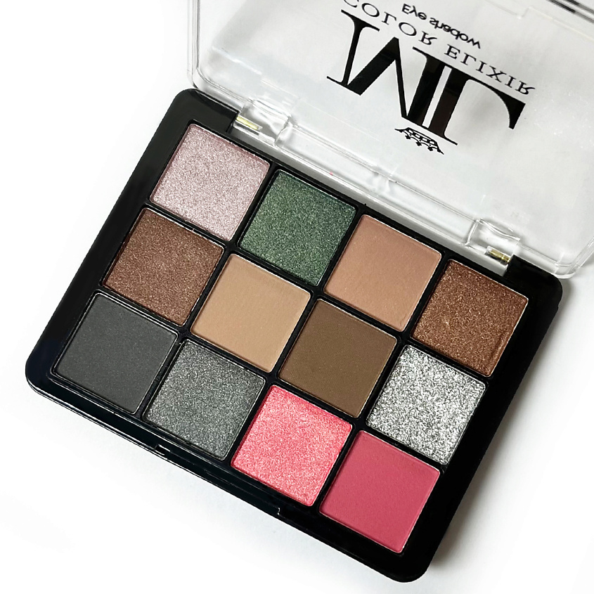 Изображение товара Палетка теней для век Color Elixir Eye Shadow 12 оттенков MAIK'LORISS
