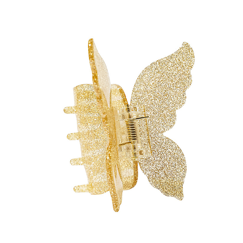 Изображение товара Стильный биоразлагаемый краб для волос ASSORO Золотая бабочка