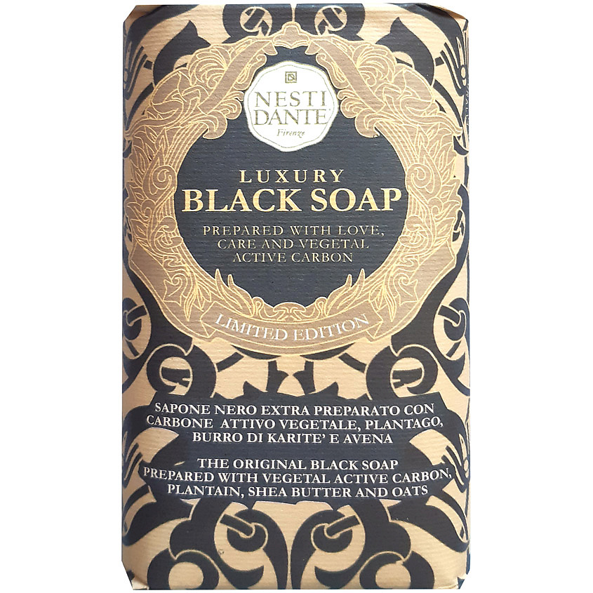 Изображение товара Nesti Dante Мыло Luxury Black Soap 250 г натуральное очищающее средство
