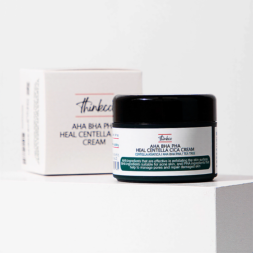 Изображение товара Крем для лица THINKCO с AHA BHA PHA кислотами и центеллой азиатской, 50 мл