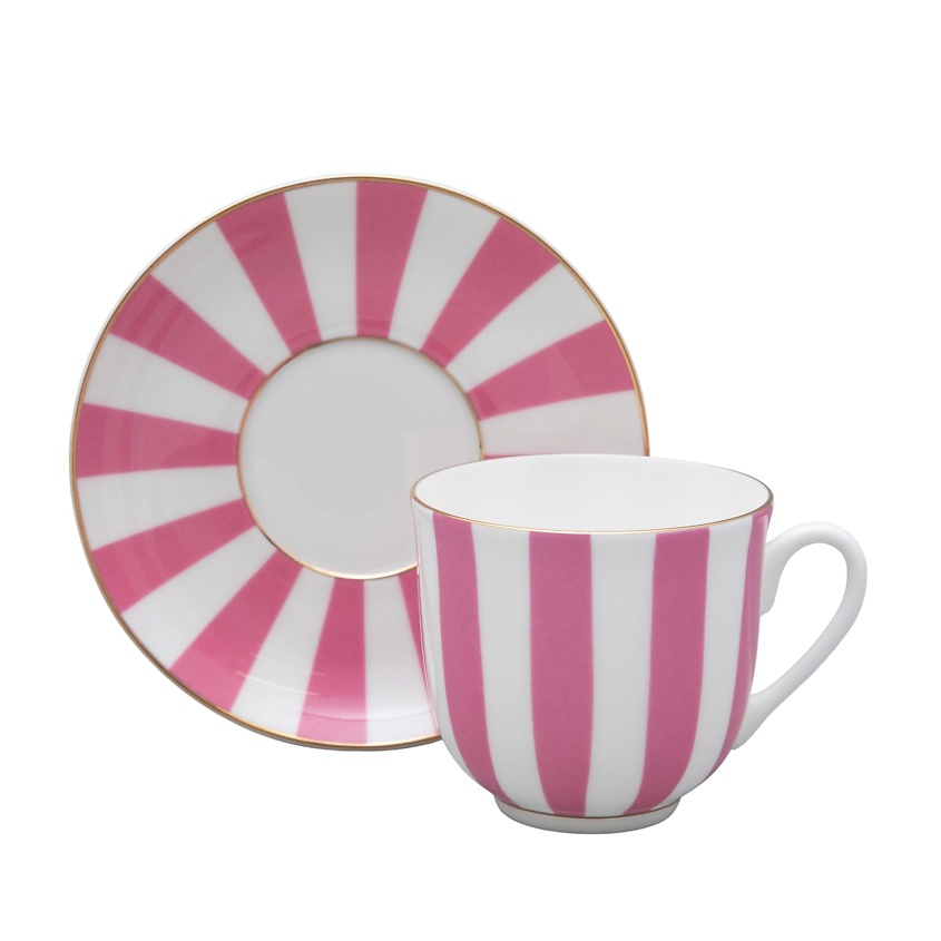 Изображение товара Императорский фарфоровый завод Чашка с блюдцем Да и Нет Розовый