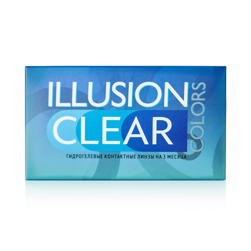 Изображение товара Контактные линзы ILLUSION COLORS CLEAR прозрачные 3 месяца, 2 шт