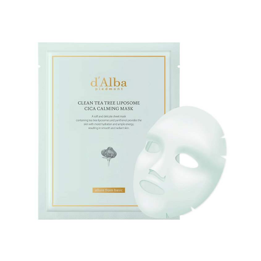 Изображение товара Маска для лица D`ALBA Clean Tea Tree Liposome Cica Calming Mask 1 шт