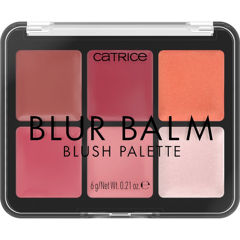 Изображение товара Catrice Палетка румян Blur Balm Blush Palette 010 Blush Blindness, 6 г, натуральное сияние