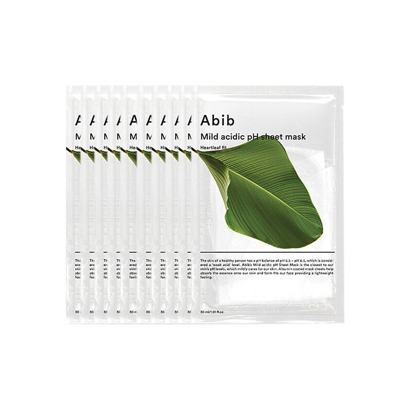 Изображение товара ABIB Тканевая маска с pH 5 5 Heartleaf для увлажнения и успокоения кожи