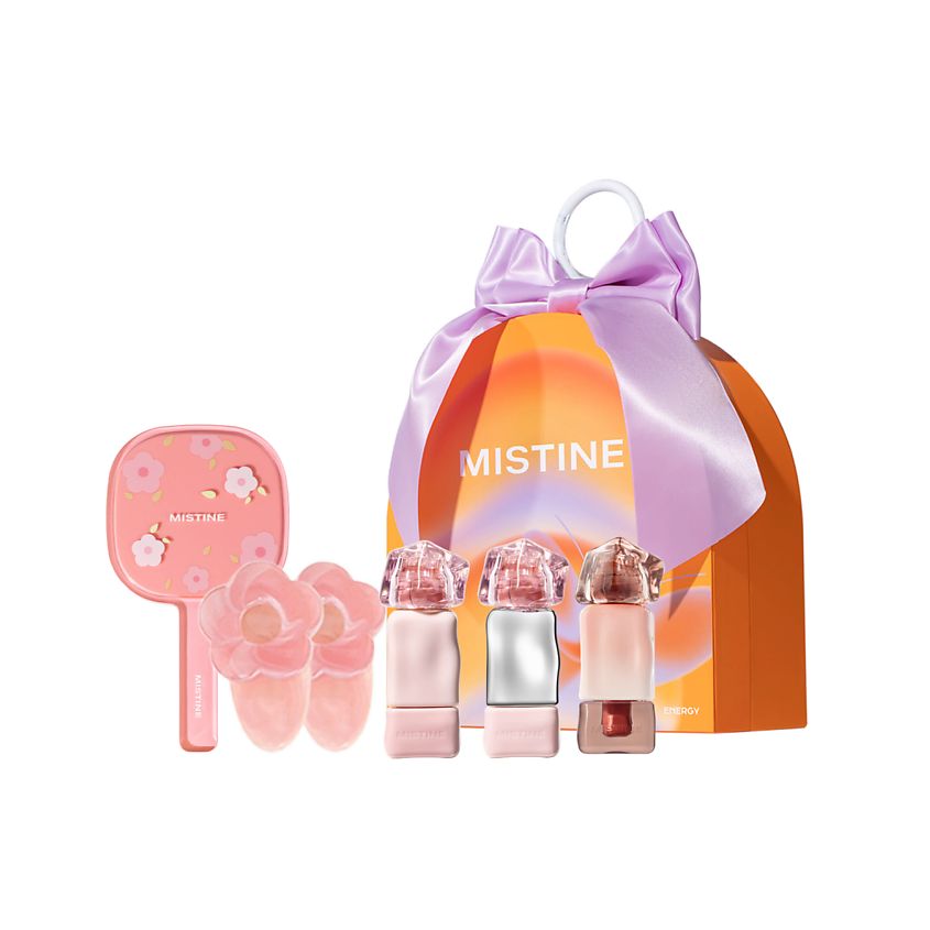 Изображение товара Мистин Thai Latte Lip Gift Set набор для макияжа губ 3 продукта и аксессуары