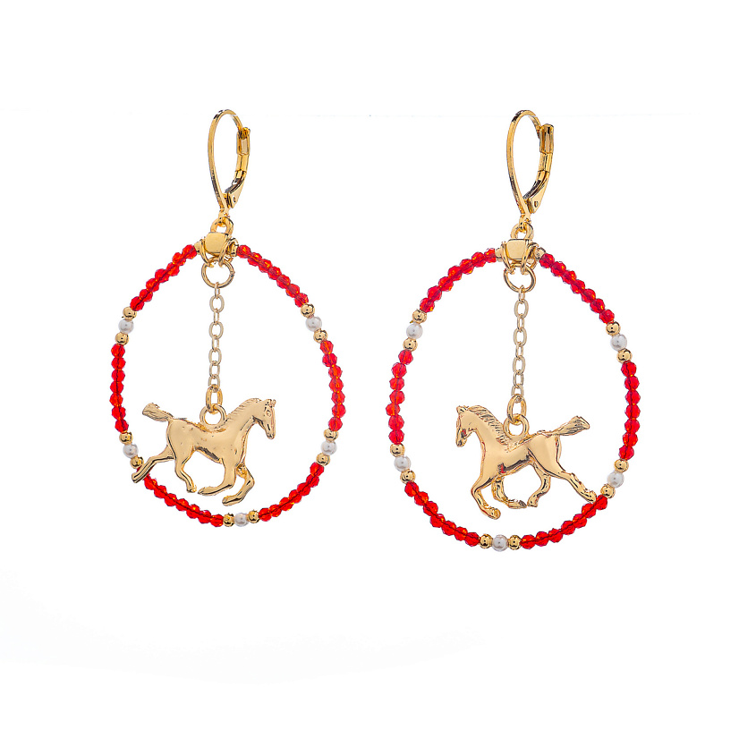 Изображение товара Ланзеротти Серьги Mustang в золотом цвете для женщин