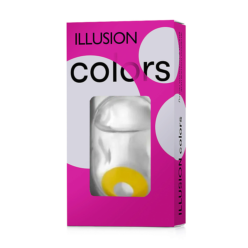 Изображение товара Цветные контактные линзы ILLUSION RIO FC-04 Желтые карнавальные для ярких образов