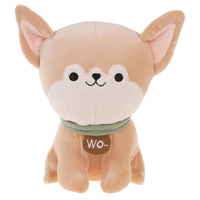 Изображение товара Мягкая игрушка собака 19 см с надписью Wo для детей и взрослых