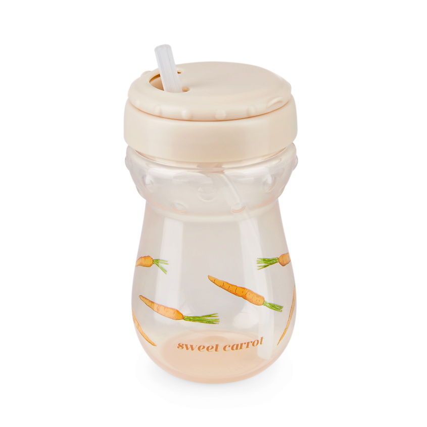 Изображение товара Поильник с трубочкой HAPPY BABY carrot для малышей от 9 месяцев
