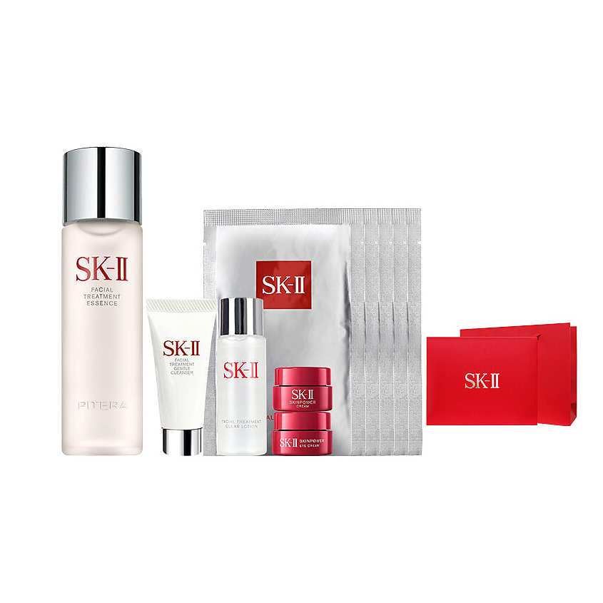 Изображение товара SK-II Набор антивозрастной SK II Skincare Sets, 230мл+20гр+30мл + 5шт
