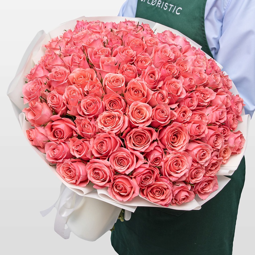 Изображение товара Букет Роз Кения 50 см 101 шт от Studio Floristic "Алхимия Сердца"