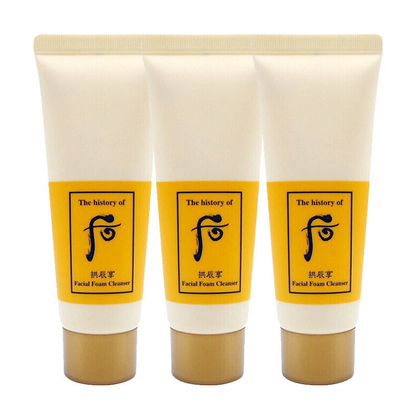 Изображение товара THE HISTORY OF WHOO Набор миниатюр Gongjinhyang Facial Foam Cleanser, 3x40 мл