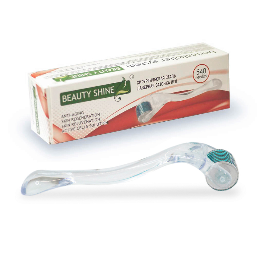Изображение товара Мезороллер BEAUTY SHINE с 540 иглами 1.00 мм для лица и ухода за кожей